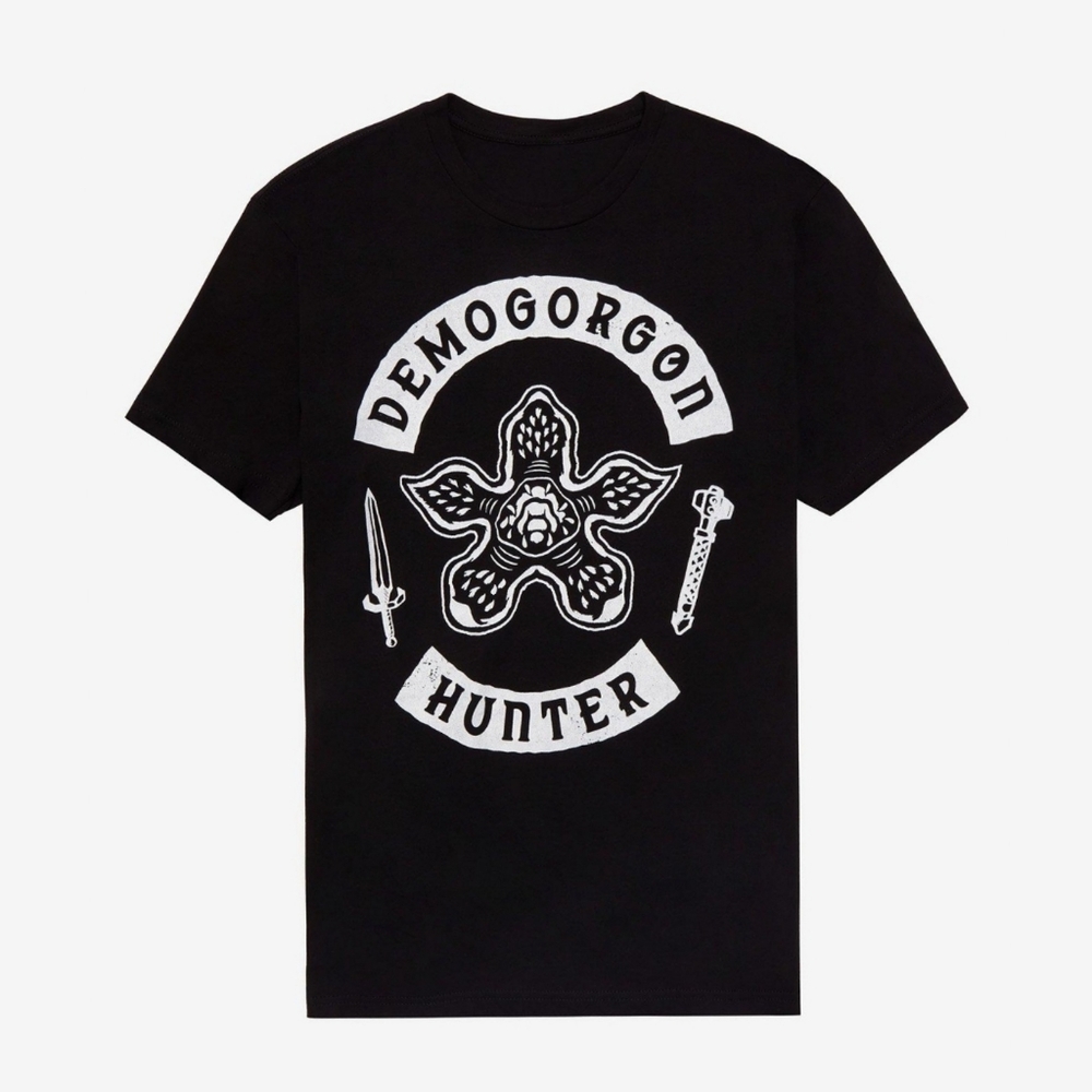 Hot Topic Stranger Things Demogorgon Hunter T-Shirt XL Black